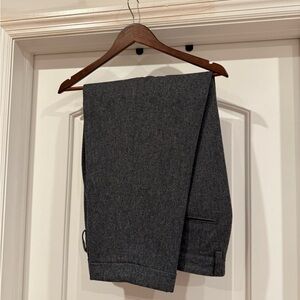 Beams Plus Pleated Charcoal Dress Pants